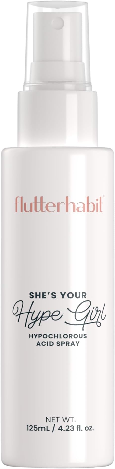 FlutterHabit Hypochlorous Acid Spray, Face Mist for Acne Prone Skin, HOCl Formula to Soothe Irritation, Refresh Complexion, Repair Damage, Balance Oil, Calm Redness, Restore Clarity (125mL)-Velvo Beauty
