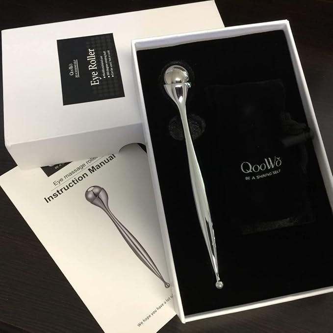 2-in-1 Eye Cream Applicator and Ice Roller, Face Massager Tool for Puffiness, Eye Bags, Muscle Ache-Velvo Beauty