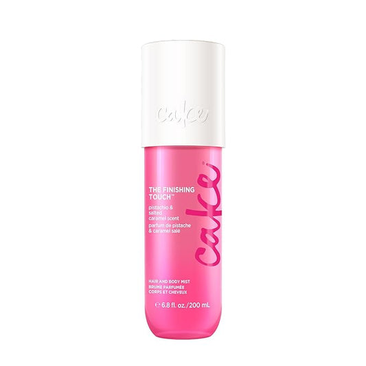 Cake Beauty Hair & Body Mist, The Finishing Touch - Pistachio & Salted Caramel Scent - Infused with Vitamin E & Argan Oil - For All Skin & Hair Types - 6.8 Fl Oz / 200 mL-Velvo Beauty