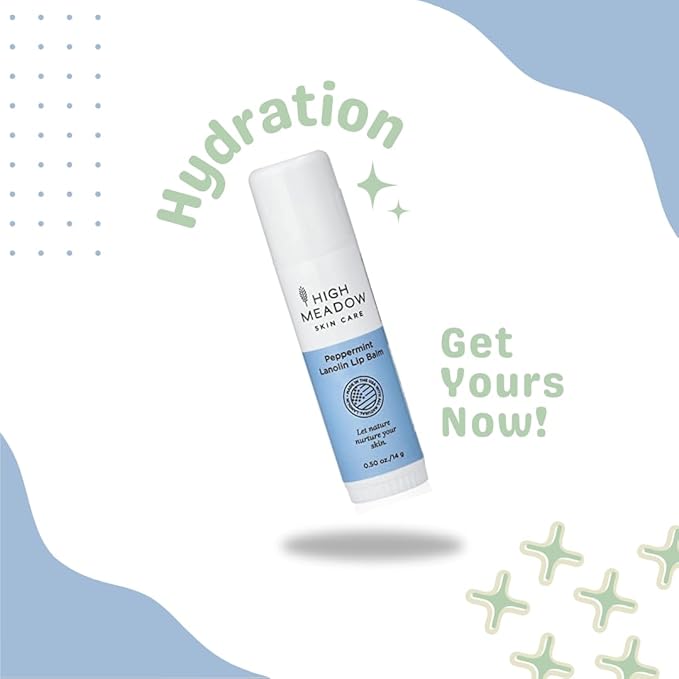 Lanolin Lip Balm Stick - Natural Unisex Lip Care With Shea Butter - Hydrates, Moisturizes, and Protects Lips, Great for Cold Sores and Fever Blisters - Long-Lasting Clear Lip Hydration.-Velvo Beauty