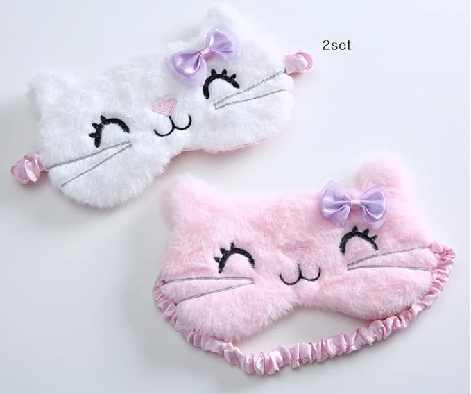 Sanrio Hello Kitty Sleep Eye Mask/Hello Kitty Face Sleep Mask/Comfortable and Soft Eye Cover Sleep and Cheese # .3 Tissue-Velvo Beauty