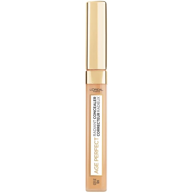 L'Oreal Paris Age Perfect Radiant Concealer with Hydrating Serum and Glycerin, Natural Beige-Velvo Beauty