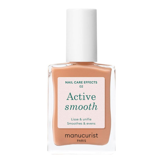 Manucurist Active Smooth 02 Nail Concealer Polish & Care - 2 in 1 Nude Nail Polish : Nail Strengthener and Growth - Nail Concealer - Ridge Filler for Nails - Natural Nail Polish - Golden Finish-Velvo Beauty