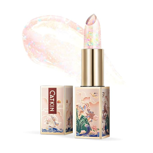 CATKIN Lip Balm Color Tinted Changing Lipstick Ultra Hydrating Lip Moistrurizer Chapstick with Vitamin E Nourishing For Cracked & Dry Lips 0.12 oz C04 RAINBOW-Velvo Beauty