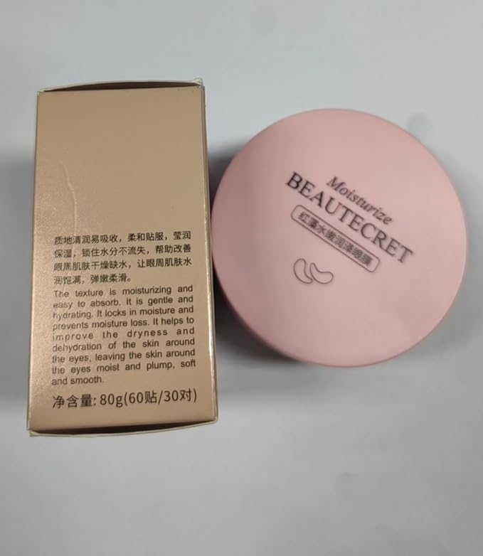 Under Eye Patches for Puffy Eyes & Dark Circles Treatments- 30 Pairs - Moisturizing Eye Mask for Reducing Fine Line,Hydrating Under Eye Pads,Improve Smooth Wrinkles and Under Eye Bags(Pink)-Velvo Beauty