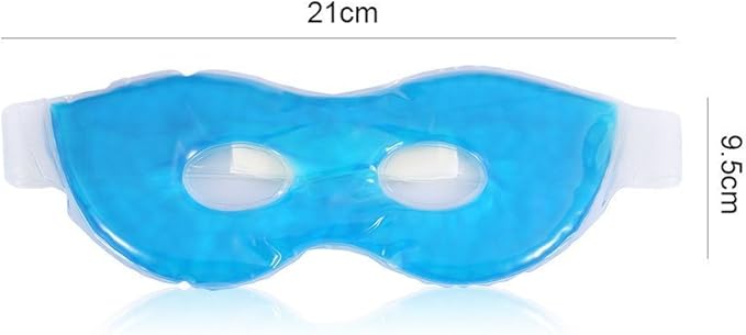 Cold Eye Mask Gel Bead Cooling Soothing Cold Eye Mask Pack Reusable Ice Mask Cold Pack for Woman & Man Sleeping, Relief Puffy Eyes, Dark Circles, Dry Eyes, Relaxing Sleep-Velvo Beauty