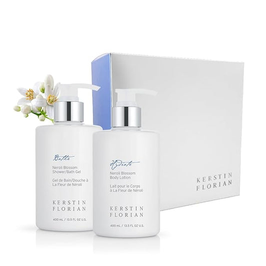 Kerstin Florian Neroli Blossom Duo | Luxurious Bath and Body Care Gift Set for Women |The Ultimate Spa Experience Shower Gel and Lotion Kit-Velvo Beauty