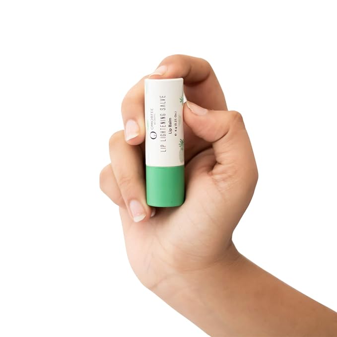 Omorfee 100% Organic Lip Lightening Stick for Dark Lips, Lip Whitening Lipstick with SPF, Natural Lip Balm Protection & Repair, Cocoa Butter, Carrot Seed Oil & Pineapple Extract - 6 Grams/0.21 Oz-Velvo Beauty