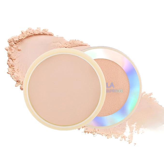 Oil Control Face Pressed Powder, Ultra-Fine Lightweight Face Powder, Soft-focus Matte Finish, Sheer Coverage, Lasting Oil Control, Natural (03#)-Velvo Beauty
