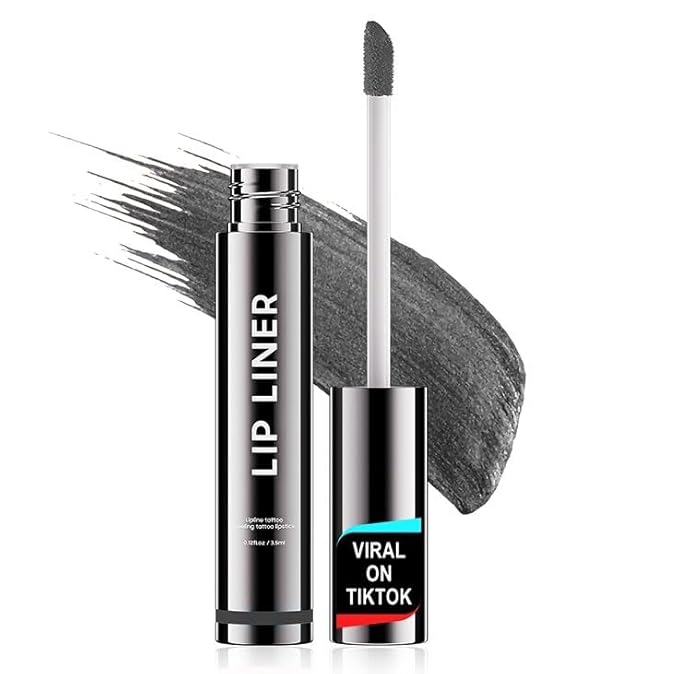 OETUIOW Lip Tint Stain Peel Off - Waterproof Lip Liner Stain, Moisturizing Long-Lasting Lip Stain, Create A Natural Lip Color, Enhancing Complexion for All Skin Types (Black, 0.12 Fl Oz (Pack of 1))-Velvo Beauty