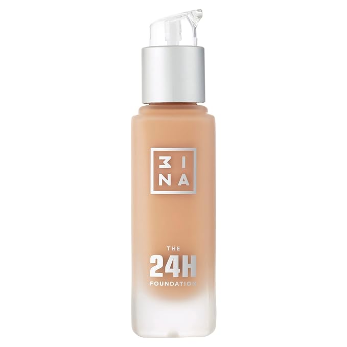 3INA The 24H Foundation 603-24H Long-Wearing Formula - Medium To High Buildable Coverage - Smooth Matte Finish - Expanded Shade Selection - Waterproof, Cruelty Free, Vegan Makeup - 1.01 Oz-Velvo Beauty