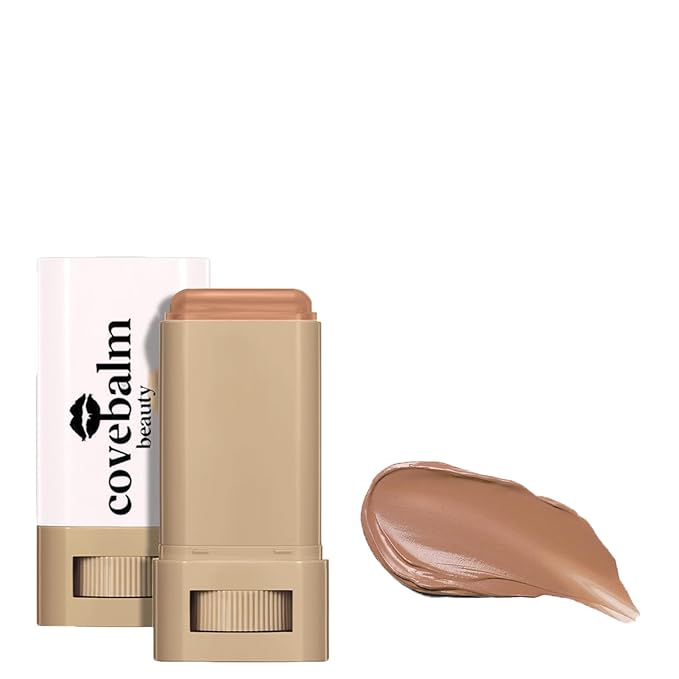 Cove Balm Beauty Skin Tint,Solid Tinted Serum Boosted Skin Tint Balm, Facial Color Correct, Radiant & Dewy Finish, Face Tinted Foundation, Covebalm Foundation Stick For Face Makeup (#06)-Velvo Beauty