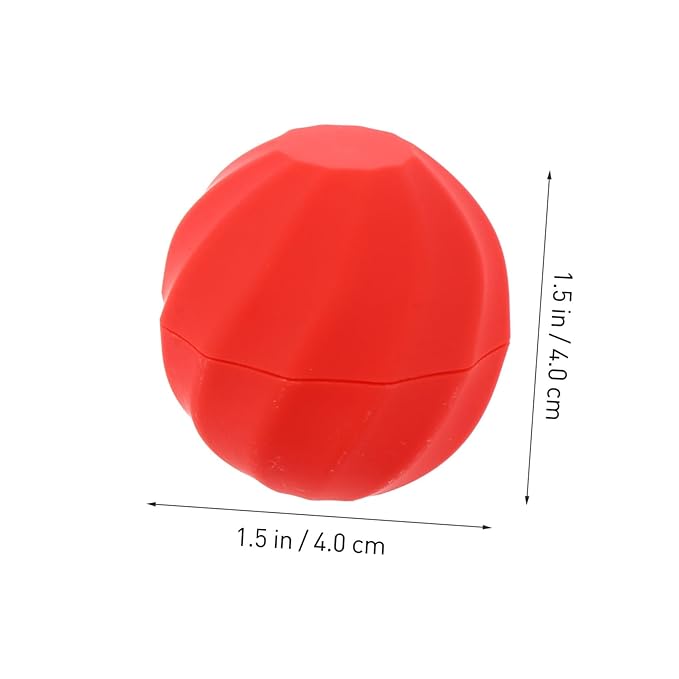 10pcs Box Spherical Lipstick Case Bulk Lip Balm Lipgloss Lip Gloss Round Ball Containers Lip Balm Containers Lip Balm Sphere Container Empty Lip Balm Sphere Lip Balm Bottles Red-Velvo Beauty