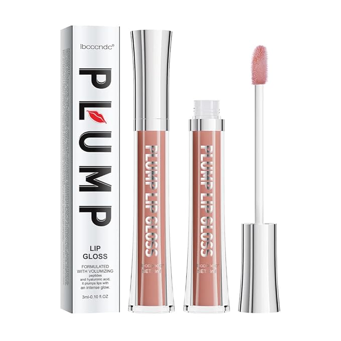 ibcccndc Lip Plumper Plumping Lip Gloss Hydrating Nourishing Lip Oil Red Liquid Lipstick Lip Care Products Mineral Oil Clear Lipgloss (4)-Velvo Beauty