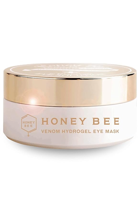 Honey Bee Venom Hydrogel Eye Masks for Dark Circles and Puffiness Bee Propolis Hydrogel Depuffing Eye Patches w/Bee Venom, Collagen & Niacinamide for All Skin Types (Pack of 60 Eye Pads)-Velvo Beauty