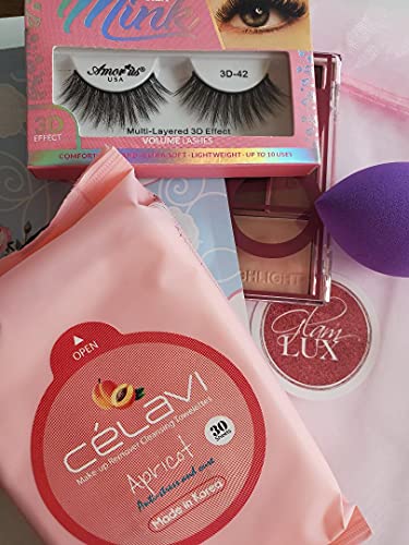 Beauty Bundle Box of 5 Full Size Cosmetic Products, Great gifts under $10, Includes a range of products eyeshadow, eyeliners, lip liners, glitter, lip gloss, bronzers, & highlighters-Velvo Beauty