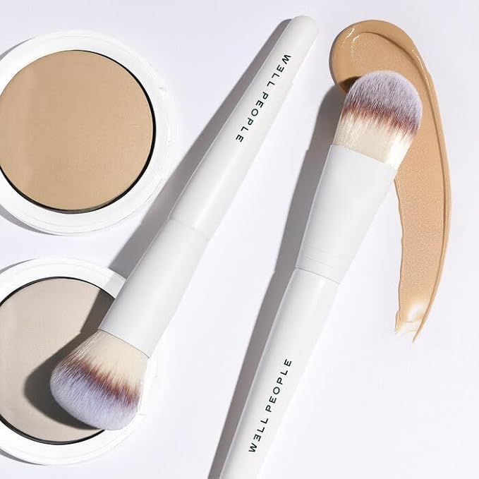 Well People Bio Complexion Brush Set, 4-Piece Face Brush Set For All Complexion Products, For Liquids, Powders & Creams, Cruelty-free Bristles-Velvo Beauty