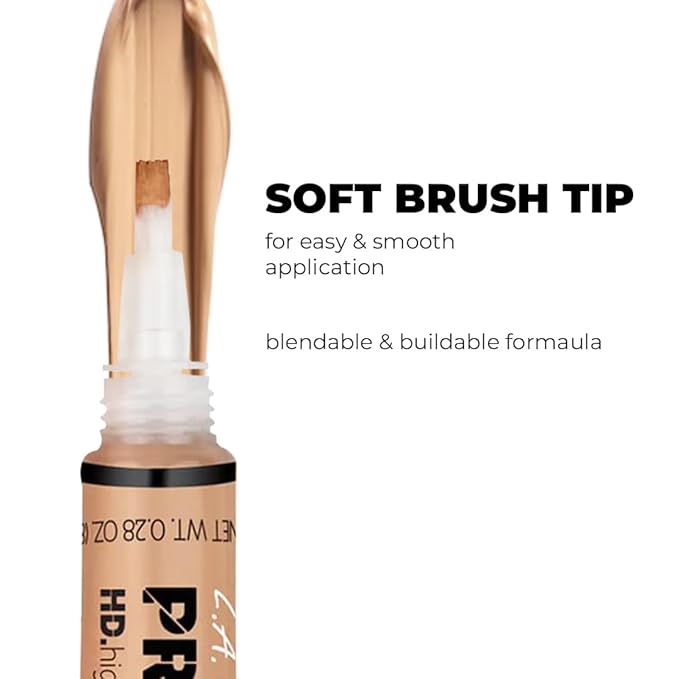 L.A. Girl Pro Concealer, Medium Beige, 0.28 Oz (LAX-GC978-A)-Velvo Beauty