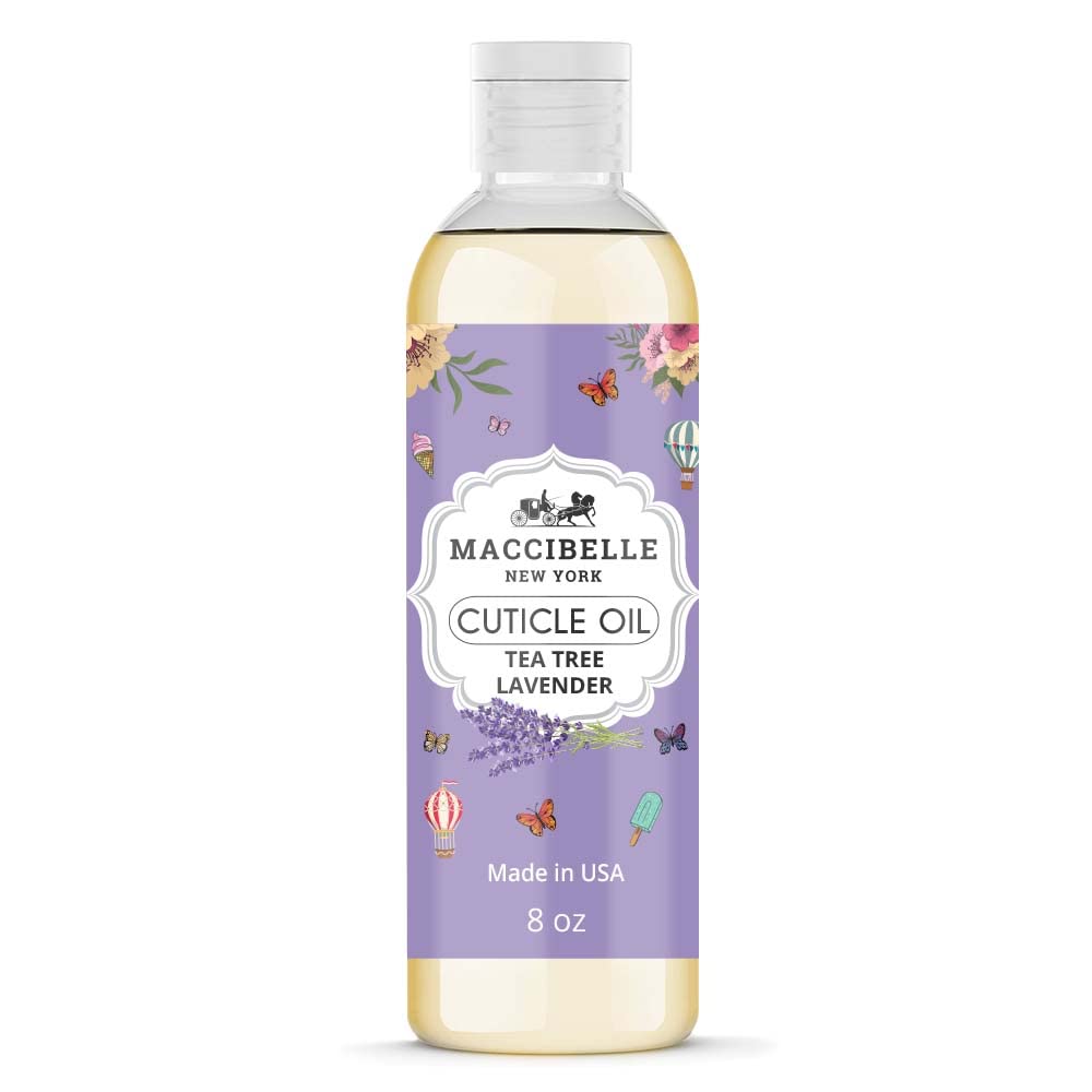 Maccibelle Cuticle Oil Refill Size for Dry Cracked Cuticles (Lavender 8oz)-Velvo Beauty