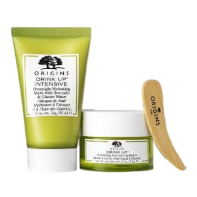 Origins Avo-Amazing Drink Up Skin-Nourishing Mask & Lip Butter - 2 Piece Travel Size Set-Velvo Beauty