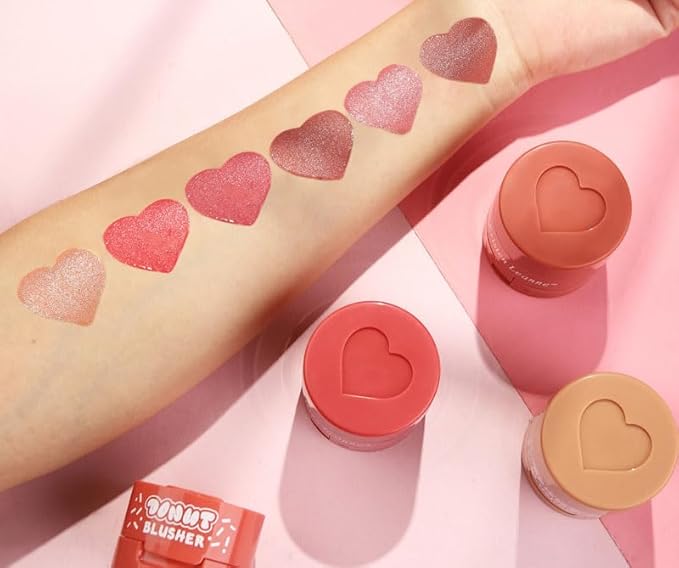 Stamp Liquid Blush Stamp Blush with Heart Shaped Applicator Natural Long Lasting Blush, Light and Airy Makeup for Women (1)-Velvo Beauty