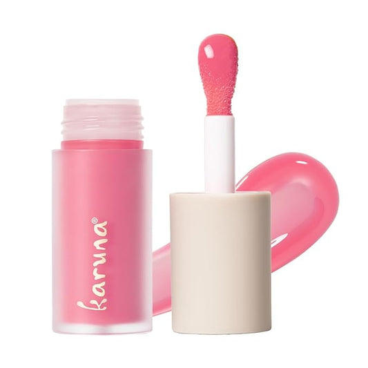 Karuna Skin - Tinted Lip Oil, Soothing & Moisturizing Lip Products with Peptides, Antioxidants, Hydrating Flattering Vegan Lip Tint, Float, 4.8 mL/0.16 fl. oz-Velvo Beauty