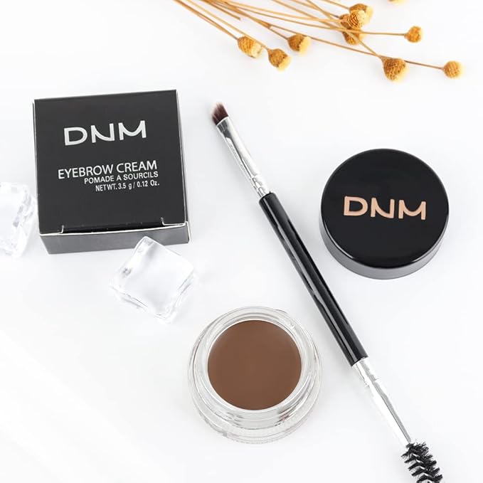 evpct Soft Brown Eyebrow Powder Pomade Gel Shaper Makeup Kit with Dual-ended Brush, Eyebrow Stencil Kit for Women Shaping, Eye Brow Pomade Stencil Shaper Tinting kits for Women Long Lasting Waterproof-Velvo Beauty