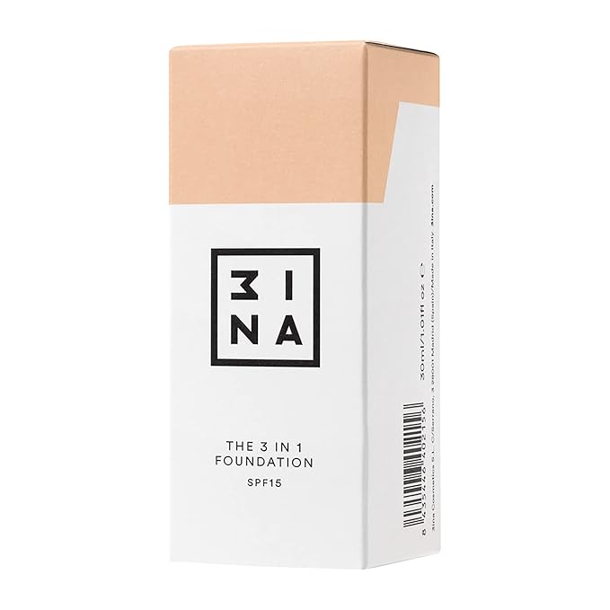 3INA The 3-In-1 Foundation 210 - Vegan Formula - Combination Of Primer, Concealer And Foundation - Medium Coverage - Natural Finish - Perfect For Covering Lines And Blemishes - Long Lasting - 1.01 Oz-Velvo Beauty