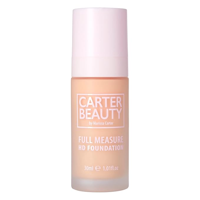 Carter Beauty By Marissa Carter Full Measure HD Foundation- Water-Based, Super Soft Skin Perfector - Vegan And Cruelty Free, Paraben And Sulfate Free - Meringue - 1.01 OZ-Velvo Beauty