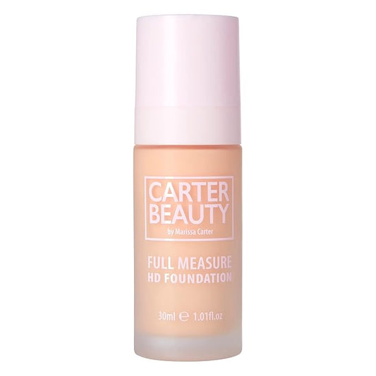 Carter Beauty By Marissa Carter Full Measure HD Foundation- Water-Based, Super Soft Skin Perfector - Vegan And Cruelty Free, Paraben And Sulfate Free - Meringue - 1.01 OZ-Velvo Beauty