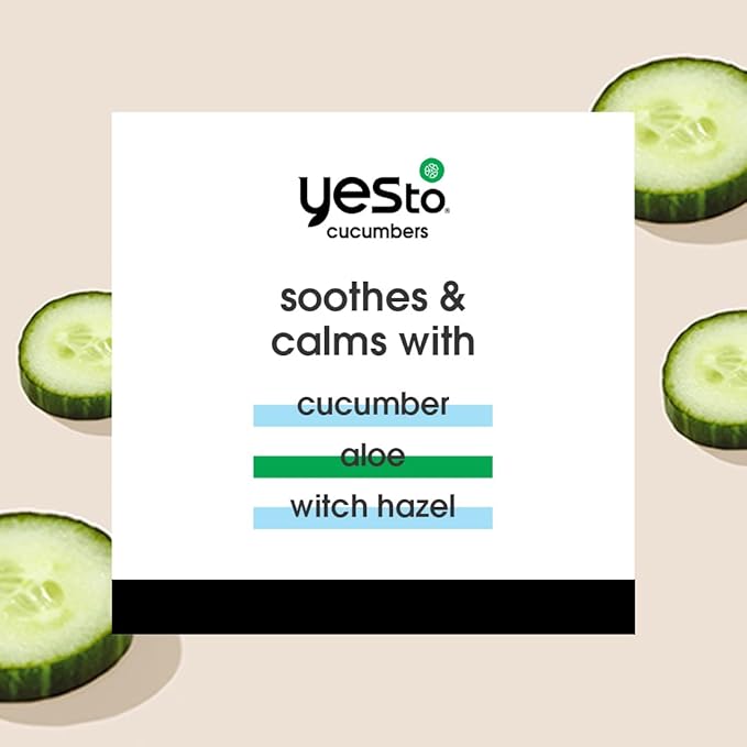 Yes To Cucumber Soothing Lip Balm, Hydrating Non-Sticky Salve That Calms Dry Cracked Lips, Locks In Moisture & Glides On Smoothly, With Aloe Vera & Castor Oil, Natural & Cruelty Free, 0.15 Oz, 3-Pack-Velvo Beauty