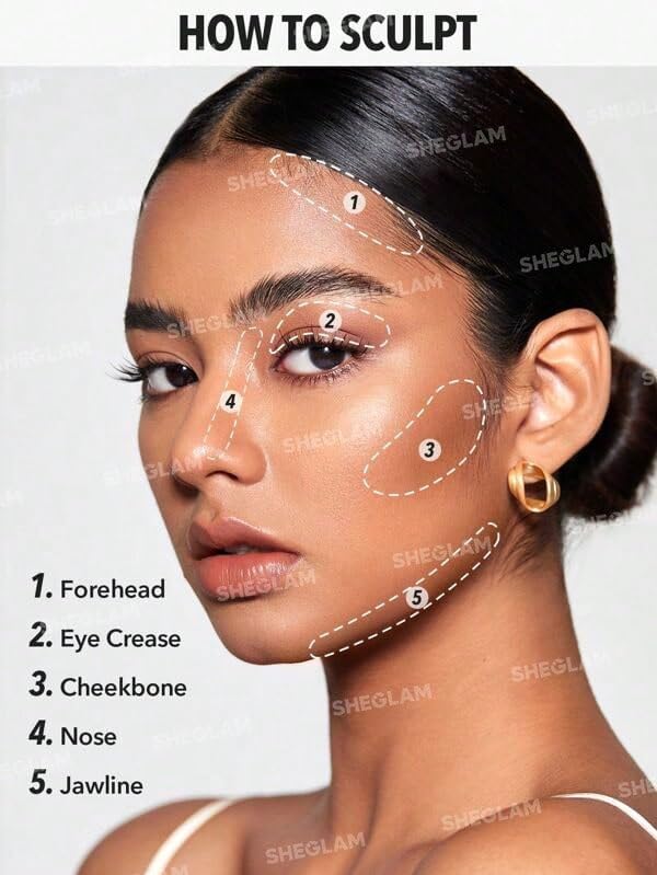 SHEGLAM Snatch 'n' Define Cream Contour Stick Long Lasting Highly Pigmented Sweat Proof Face Bronzer Makeup - Soft Tan-Velvo Beauty