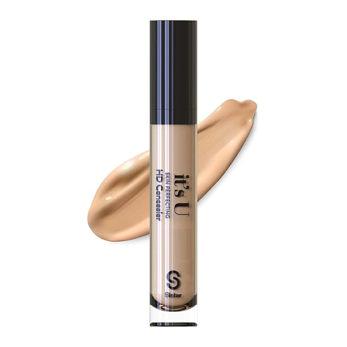 Sistar it's U Skin Perfecting HD Concealer Full Coverage Lightweight Long Lasting Correcting Liquid Contour Cover Masker Makeup 5 ml / 0.17 fl. oz (Ivory)-Velvo Beauty