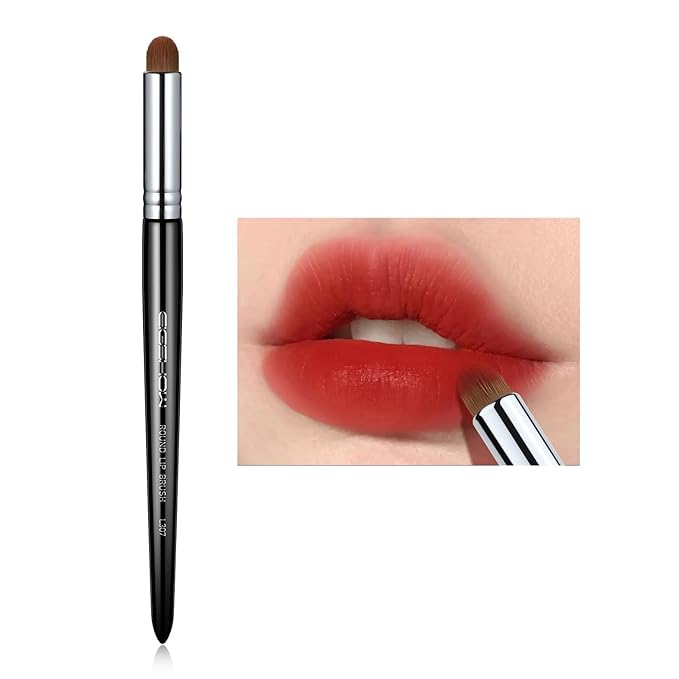 Lip Brush, EIGSHOW Lip Smudge Brush Round head for Gloss Lipstick, Multi-purpose Makeup Blending Applicator, Reusable (L307)-Velvo Beauty