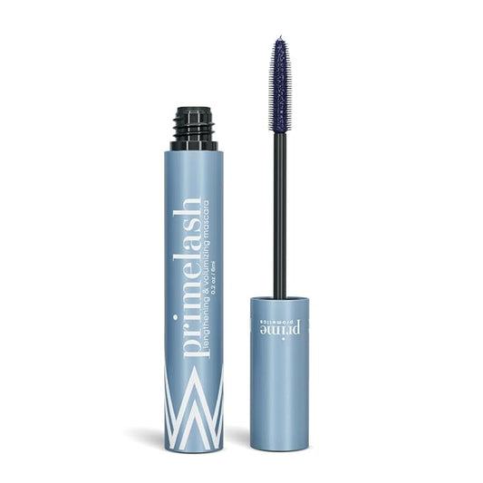 PrimeLash Mascara for Older Women – Volumizing, Incredible Length in 2 Coats – Long-Stay, Zero Clumps, Hypoallergenic (Blue)-Velvo Beauty