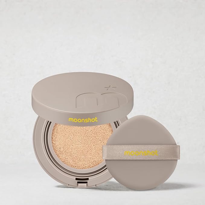 MOONSHOT KOREA Conscious Fit Cushion Foundation Medium Coverage, Long-Lasting & Buildable Foundation For A Smooth, Satin Finish, Vegan & Cruelty-Free,k-beauty (23N Cosmic Beige, Conscious Fit Cushion)-Velvo Beauty