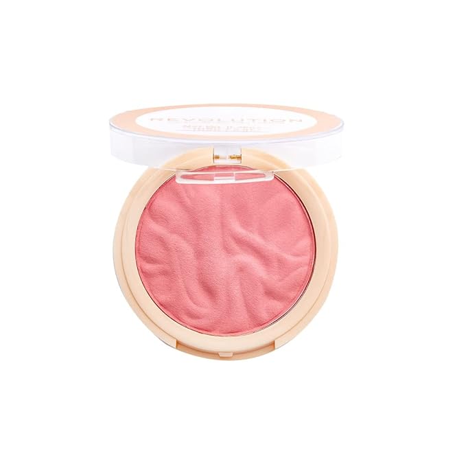 Revolution, Blusher Reloaded, Pressed Powder Face Blusher, Highly Pigmented & Long-Lasting Formula, Ballerina, 0.26 oz-Velvo Beauty