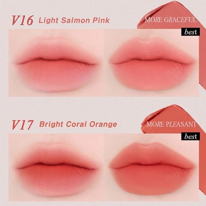 BBIA Last Velvet Tint - Soft & Creamy Matte Finish Lip Stain, Blur Effect with Velvety Texture, Long-Lasting, High Pigment, Lightweight, Non-Drying, Vegan, Korean Lip Makeup (V19 MORE DAZZLING)-Velvo Beauty