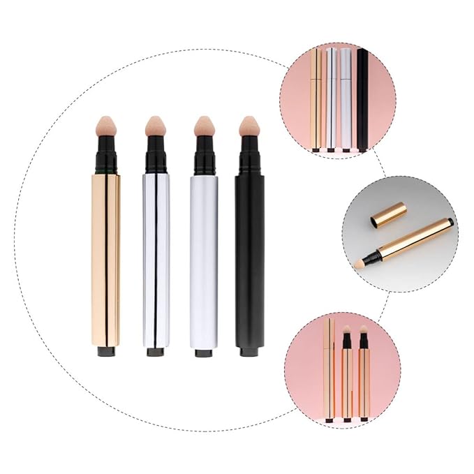 Beaupretty 4Pcs 3ml Empty DIY Cosmetics Tube Empty BB Cream Bottle Concealer Sub Tube Liquid Foundation Tube,-Velvo Beauty