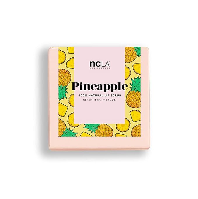 NCLA - Natural Sugar, Sugar Lip Scrub | Vegan, Cruelty-Free, Clean Skincare (Pineapple)-Velvo Beauty