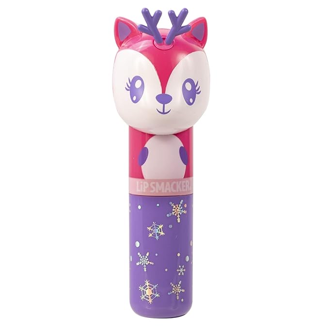 Lip Smacker Christmas Holiday Lip Balm Reindeer Lippy Pal, Flavored Moisturizing & Smoothing Soft Shine Lip Balm, Hydrating & Protecting Fun Tasty Flavors, Cruelty-Free & Vegan - Jolly Soda Pop-Velvo Beauty