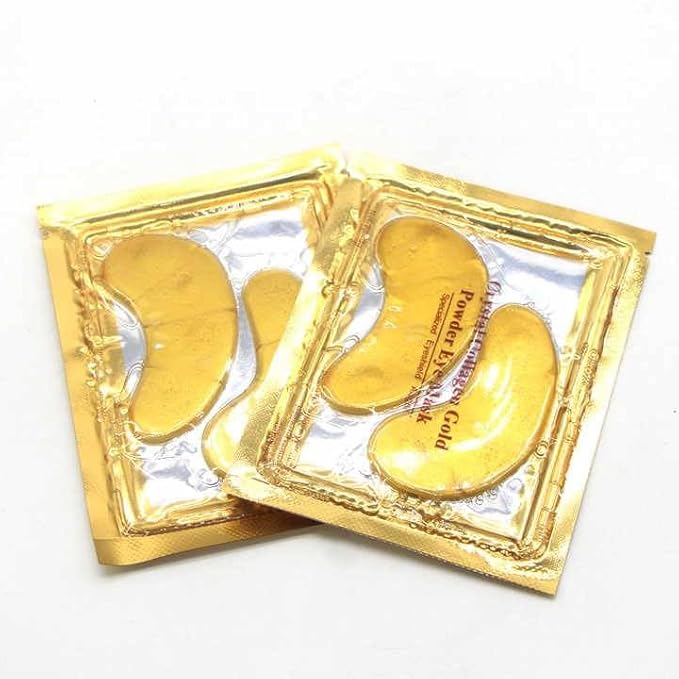 24K Gold Eye Patches (12 Pairs) Collagen, Anti-Wrinkle, Anti-Aging, Beauty & Personal Care, Dark Circles & Puffiness-Velvo Beauty