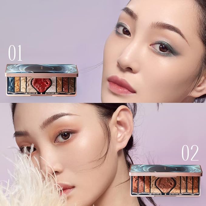FLORASIS Floral Engraving Phoenix Makeup Palette (02 Retro Brown)-Velvo Beauty