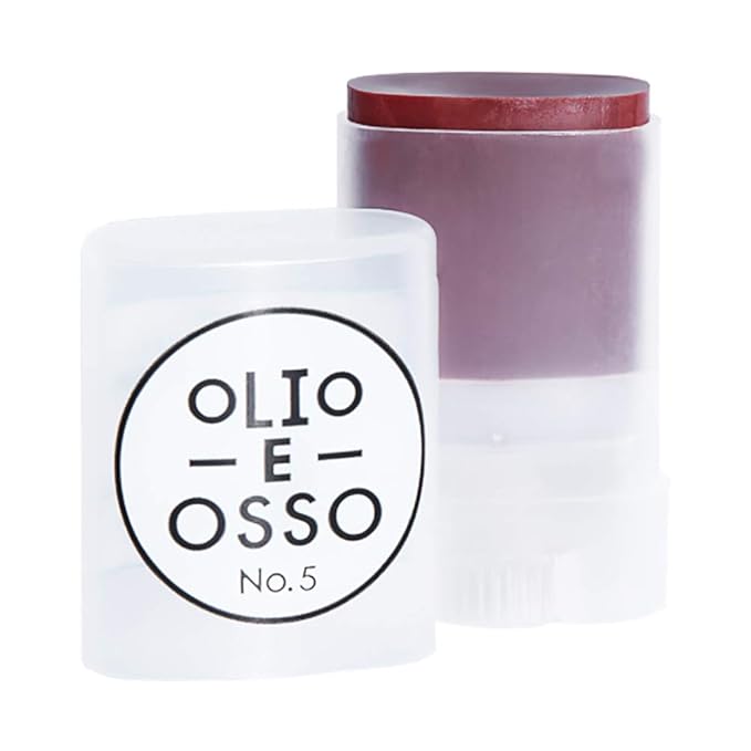 Olio E Osso - Natural Lip + Cheek Balm | Natural, Non-Toxic, Clean Beauty (No. 5 Currant, 0.35 oz | 10 g)-Velvo Beauty