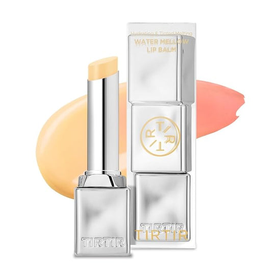 TIRTIR Water Mellow Lip Balm, 03 Peach Lemony, 0.11 Fl Oz – pH Color Changing Organic Korean Lip Care, Lightweight Deep Hydration Lip Moisturizer for Women Men, Paraben Free-Velvo Beauty