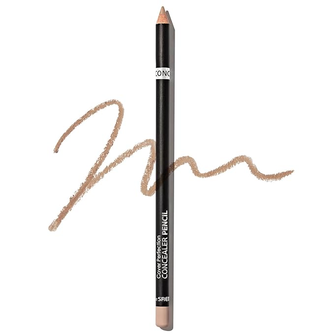 THESAEM Cover Perfection Concealer Pencil – Non Comedogenic spot Eraser - Conceal Blemish,Aging Spot,Acne&Freckle – Multi-Use Under Eye Concealer for Dark Circle,1.4g (Contour Beige)-Velvo Beauty