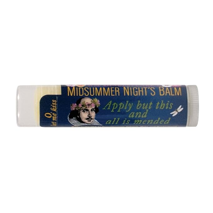 Shakespeare's Midsummer Night's Lip Balm Tube, Cherry Flavored - Cruelty-Free and Made in the USA from Natural and Imported Ingredients-Velvo Beauty