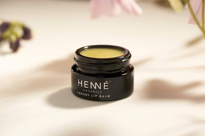 Henné Organics Luxury Lip Balm - Natural and Organic Moisturizer - 0.35 Ounce Jar-Velvo Beauty