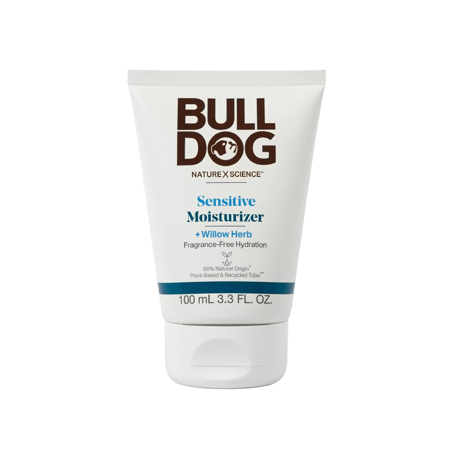 BULLDOG Mens Skincare and Grooming Face Moisturizer Fragrance Free, Sensitive, 3.3 Fluid Ounce-Velvo Beauty