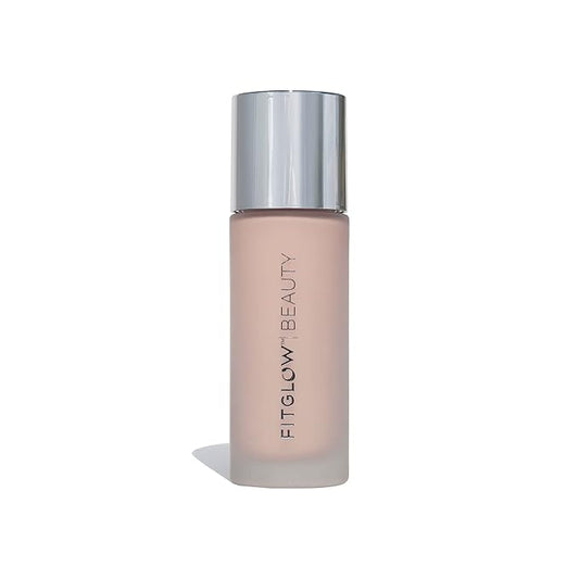 Fitglow Beauty - Natural Foundation+ Photo-Filtering Foundation | Vegan, Woman-Owned Clean Beauty (F1 - Fair, Neutral Undertones)-Velvo Beauty